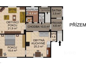 Prodej rodinného domu, Kostelec nad Vltavou - Přílepov, 243 m2