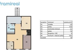Prodej - jiné, Brno - Maloměřice, Obřanská, 58 m2