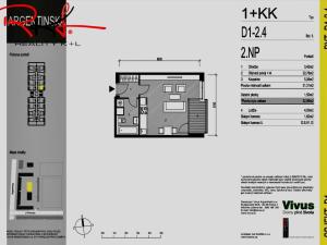 Pronájem bytu 1+kk, Praha - Holešovice, U průhonu, 37 m2