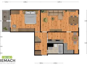 Pronájem bytu 2+1, Uherské Hradiště, Štěpnická, 64 m2