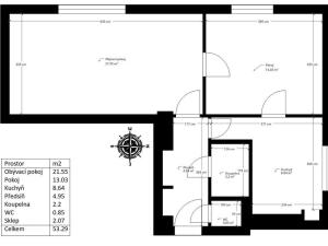 Prodej bytu 2+1, Pardubice - Zelené Předměstí, K Blahobytu, 53 m2
