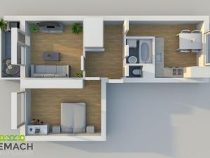 Pronájem bytu 2+1, Uherské Hradiště - Jarošov, 57 m2