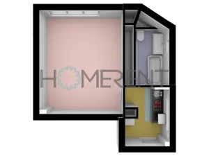 Pronájem bytu 1+1, Praha - Nusle, Na dolinách, 33 m2