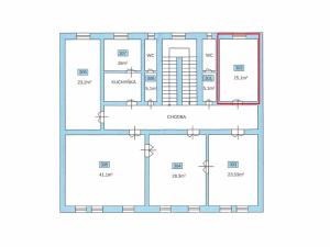 Pronájem kanceláře, Hradec Králové, Československé armády, 15 m2