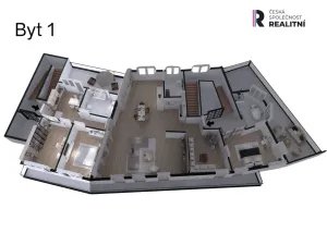 Prodej atypického bytu, Kroměříž, náměstí Míru, 178 m2