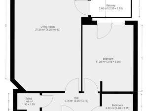 Pronájem bytu 2+kk, Praha - Kyje, Federova, 52 m2