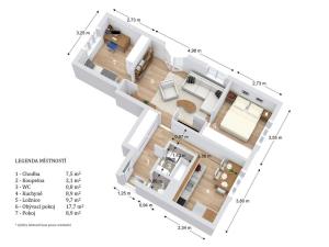 Prodej bytu 3+1, Poděbrady - Poděbrady II, Čihákova, 57 m2