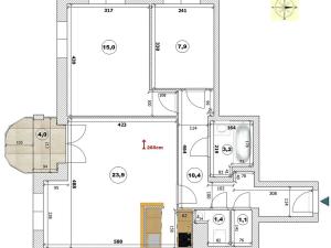 Pronájem bytu 3+kk, Velké Přílepy, Erbenova, 67 m2