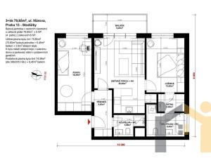 Pronájem bytu 3+kk, Praha - Stodůlky, Márova, 71 m2