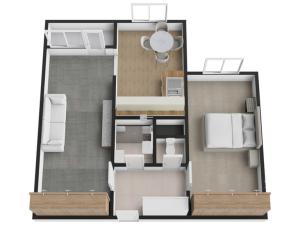 Pronájem bytu 2+1, Praha - Černý Most, Cíglerova, 60 m2