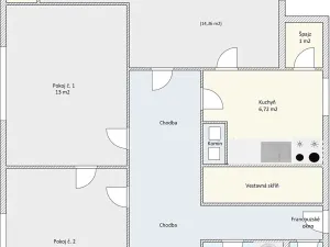 Pronájem bytu 3+1, Kladno, Kordačova, 80 m2
