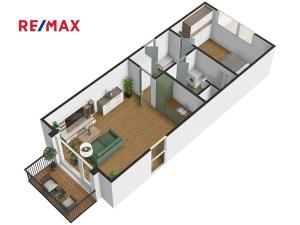 Pronájem bytu 2+kk, Plzeň, Vysoká, 51 m2