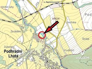 Prodej podílu pole, Podhradní Lhota, 814 m2