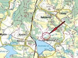 Prodej podílu pole, Kvášňovice, 868 m2