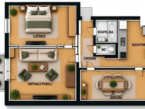 Prodej bytu 3+1, Hlinsko, Rváčovská, 74 m2