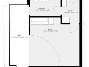 Pronájem bytu 1+kk, Brno, Auerswaldova, 29 m2