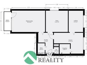 Prodej bytu 3+1, Neratovice, Na Výsluní, 63 m2