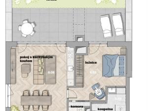 Prodej bytu 2+kk, Otrokovice, Příčná, 68 m2