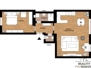 Pronájem bytu 2+kk, Praha, Řehořova, 70 m2