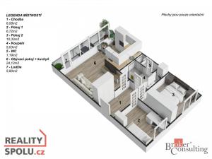 Pronájem bytu 3+kk, Praha - Střížkov, Varnsdorfská, 59 m2