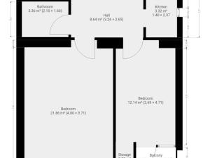 Pronájem bytu 2+1, Praha - Žižkov, Jana Želivského, 52 m2