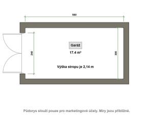 Pronájem garáže, Vsetín, Jasenická, 18 m2