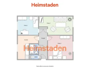 Pronájem bytu 3+1, Karviná - Hranice, Slovenská, 72 m2