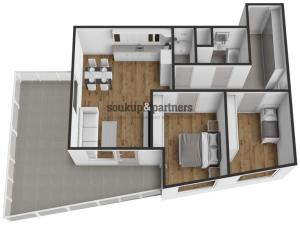 Prodej bytu 3+kk, Praha - Hostivař, Nurmiho, 69 m2