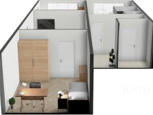 Prodej bytu 3+1, Netolice, 9. května, 62 m2