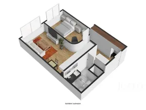 Pronájem bytu 2+kk, Praha - Chodov, Hráského, 46 m2