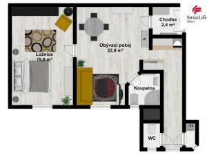 Prodej bytu 2+kk, Plzeň, Houškova, 63 m2