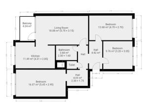 Pronájem bytu 4+kk, Praha - Kobylisy, Kaňkovského, 84 m2