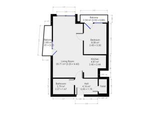 Pronájem bytu 2+kk, Praha - Troja, Hnězdenská, 44 m2