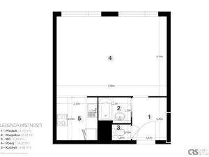 Prodej bytu 1+kk, Praha - Řepy, Laudova, 37 m2