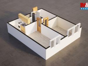 Prodej bytu 2+kk, Libochovice, 37 m2