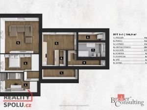 Prodej bytu 3+1, Liberec - Liberec I-Staré Město, U Náspu, 107 m2