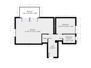 Pronájem bytu 2+kk, Praha - Žižkov, Hartigova, 58 m2