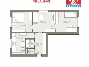Prodej bytu 2+1, Chodov, Obránců míru, 56 m2