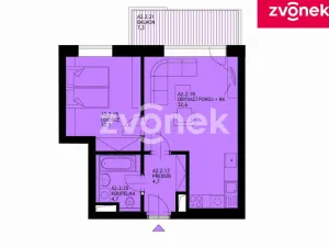 Pronájem bytu 2+kk, Uherské Hradiště, 45 m2