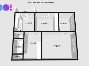 Pronájem bytu 3+1, Bohumín, Svat. Čecha, 69 m2