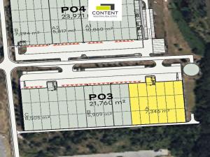 Pronájem výrobních prostor, Pohořelice, Průmyslová, 7346 m2