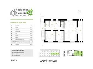 Pronájem bytu 3+kk, Ostrava, U Plesenky, 80 m2