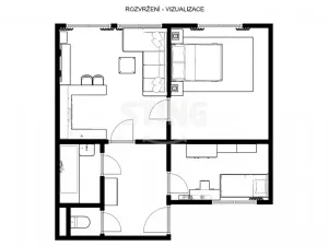Prodej bytu 2+1, Jihlava, Palackého, 61 m2