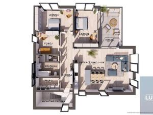 Prodej bytu 4+kk, Šlapanice, 126 m2