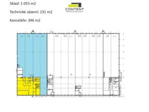 Pronájem skladu, Praha - Zličín, Na Radosti, 1682 m2