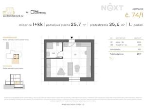 Prodej bytu 1+kk, Praha - Sedlec, Suchdolská, 26 m2