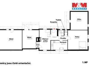 Prodej chalupy, Oselce - Kotouň, 112 m2
