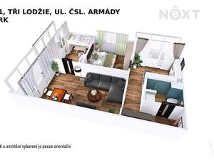 Prodej bytu 3+1, Šumperk, Čsl. armády, 60 m2