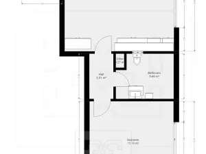 Pronájem bytu 2+kk, Praha - Libeň, Na Okrouhlíku, 52 m2
