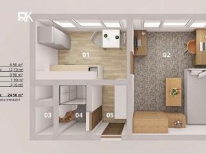 Prodej bytu 1+1, Kolín, Dělnická, 25 m2